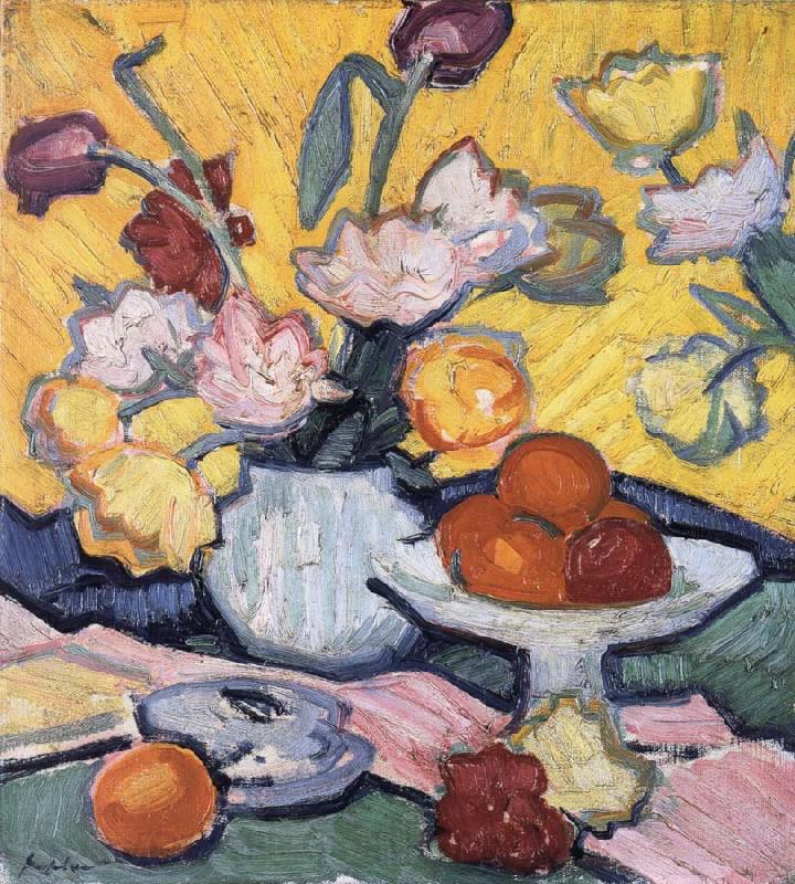 Samuel John Peploe Tulips and Cup Spain oil painting art